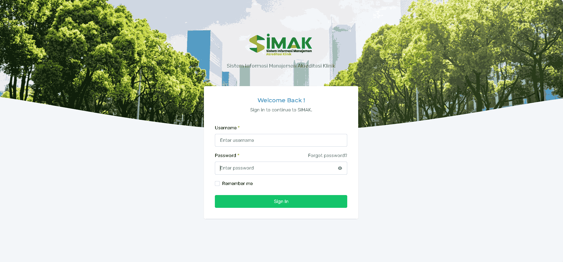 akreditasi system showcase